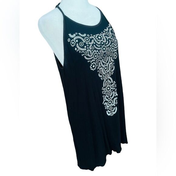 AMIANI black/white patterned halter dress size M. - Picture 5 of 6